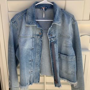 free people distressed jean jacket